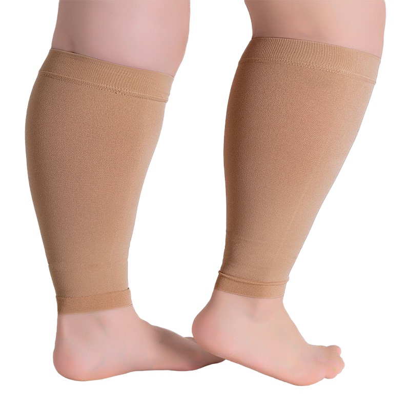 Compression Sock Medical - 1 ペアフィットネスランニング圧縮スリーブ脚ふくらはぎ男性 20-30mmHg つま先なしストッキング医療静脈瘤靴下