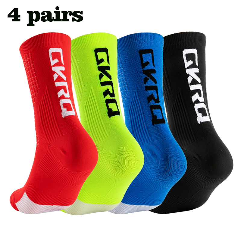 Compression Sock Medical - GKRQ 4 ペア 2025 新サイクリングソックスバイクナース圧縮ロードバイクランニング Mtb