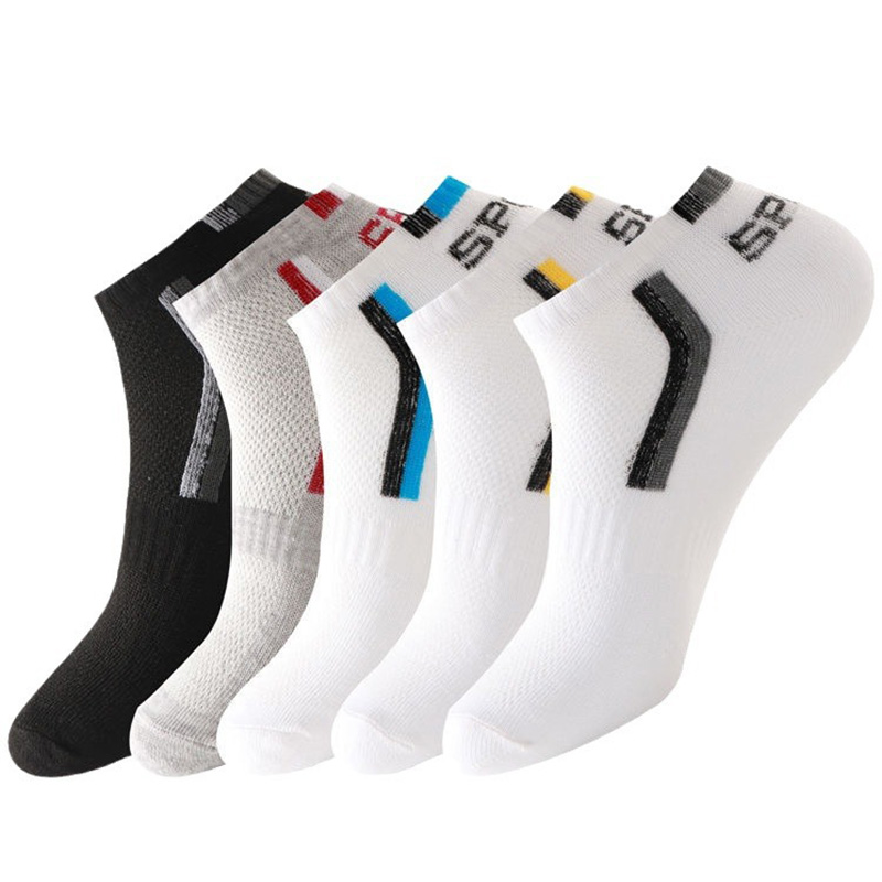 Ankle Sock Low Cut - メンズアンクルソックス1足、コットン製、ブラックカラー、薄手で通気性があり快適、高品質、ブラックホワイト、ローカットショートソックス、スポーツ用