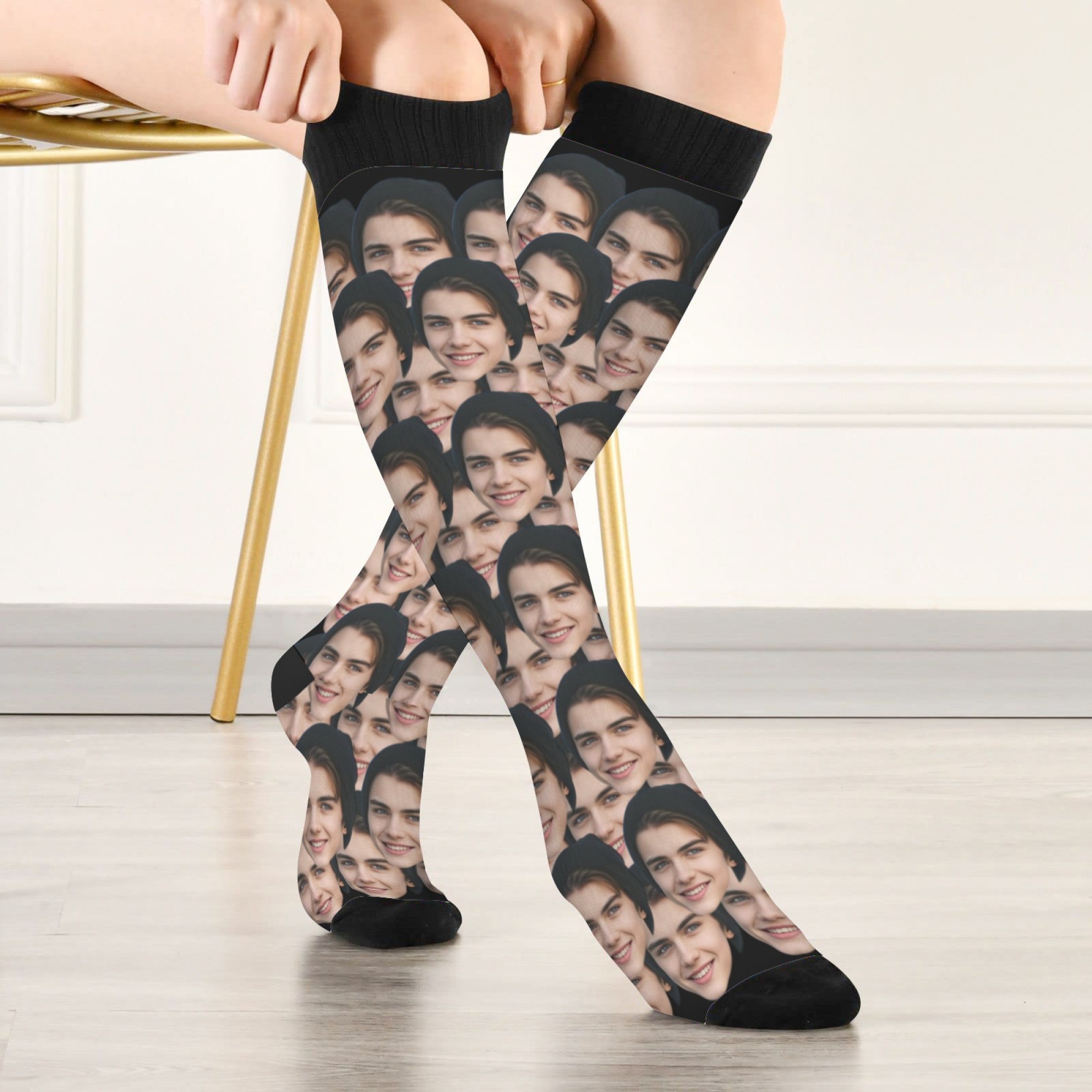 No Show Sock Women - 男性と女性向けのカスタムアバターソックス、カスタム写真ソックス、DIYパーソナライズされた写真ソックス、写真入りパーソナライズギフト