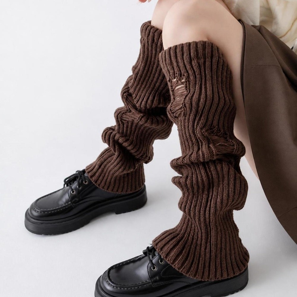 暖かいニットレッグウォーマー ストレッチアクリル混紡 ブーツ - Boot Sock Slouchy のレビューと価格