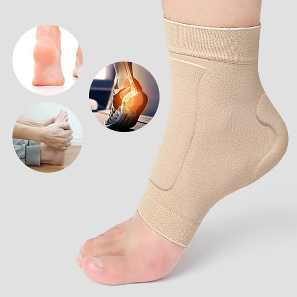 ブートゲルパッド、フック腱の足の保護のためのスリーブパッド入 - Ankle Brace Sock のレビューと価格
