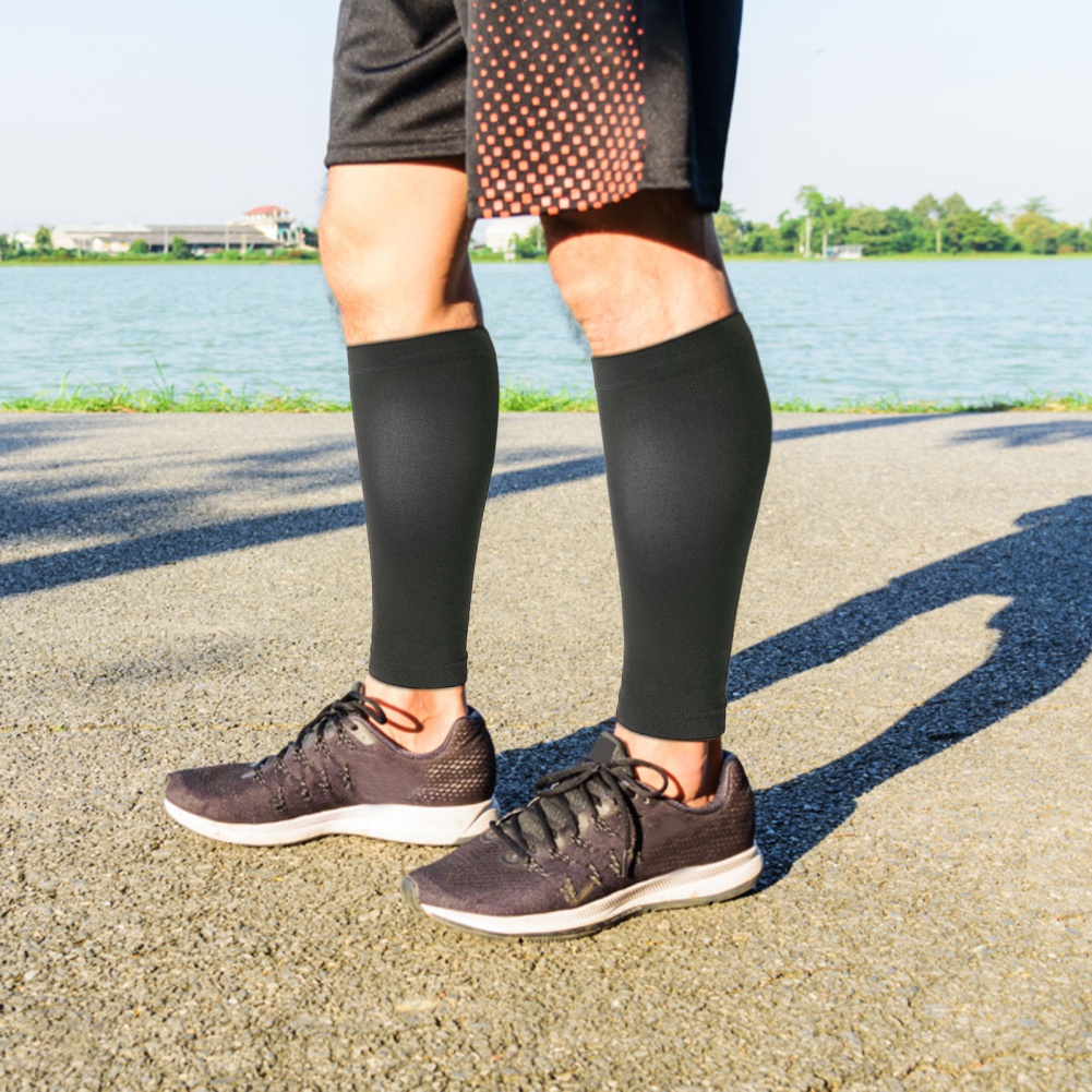 1 ペアフィットネスランニング圧縮スリーブ脚ふくらはぎ男性  - Compression Sock Medical のレビューと価格