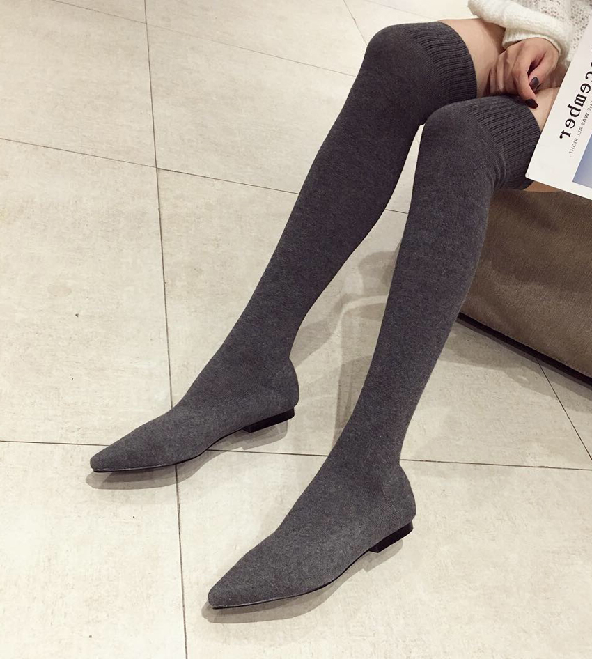AIYKAZYSDL 2024 秋 キトゥン ローヒール ア - Boot Sock Slouchy のレビューと価格