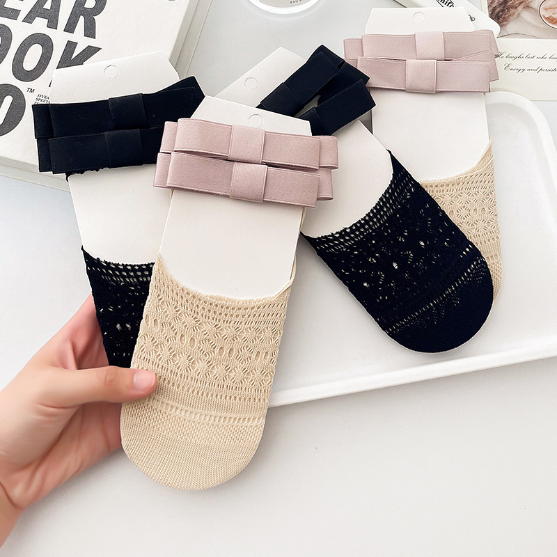バレエ風ガールズソックス、ロリータ風レースアップ通気性ローカ - Invisibility Sock Loafer のレビューと価格